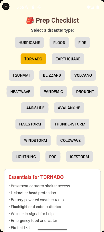 Screenshot of Disasterscope Backend