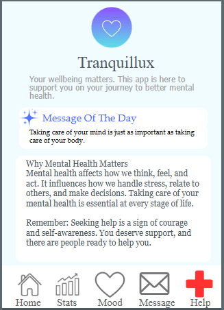 Screenshot of Tranquilluxapp Cac2025