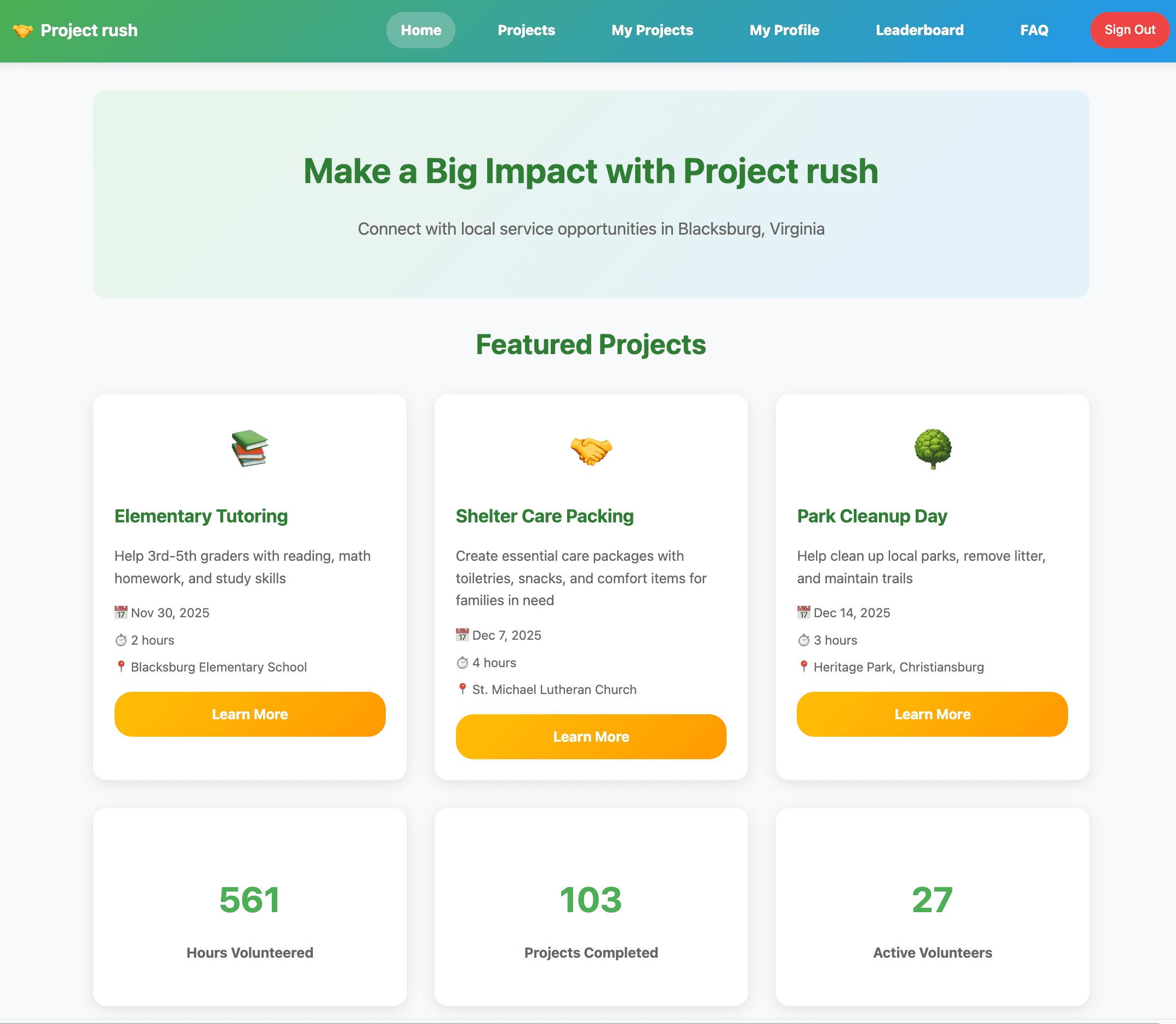 Screenshot of Little Project