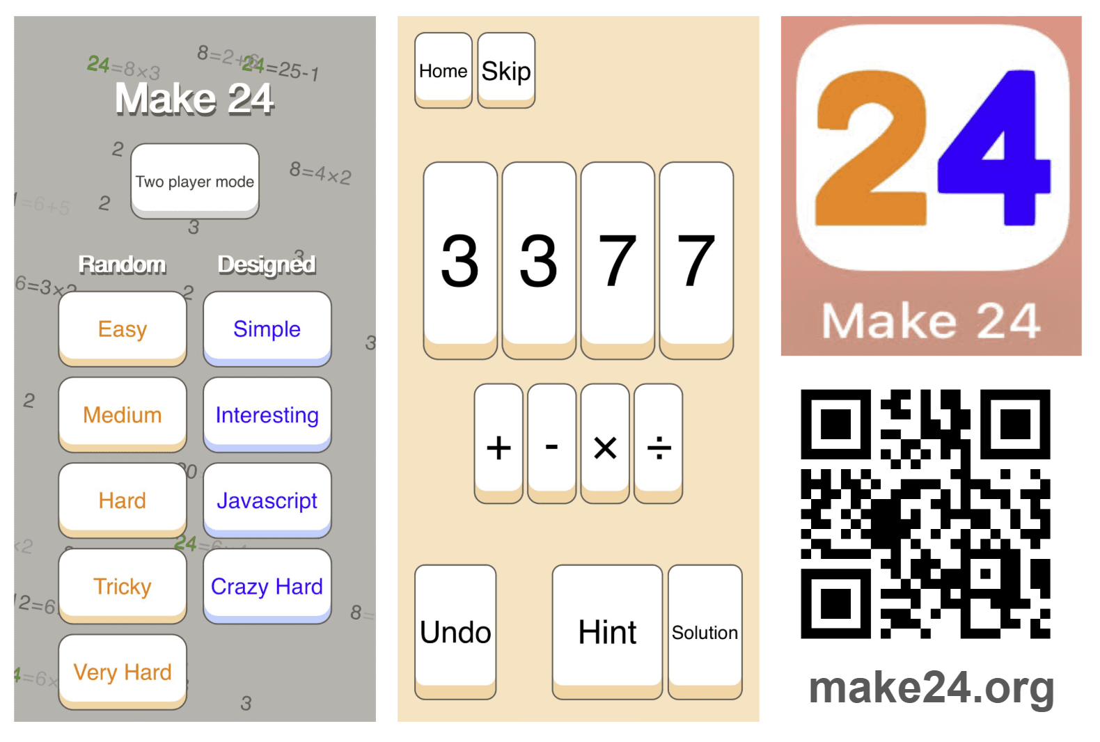 Screenshot of 24game