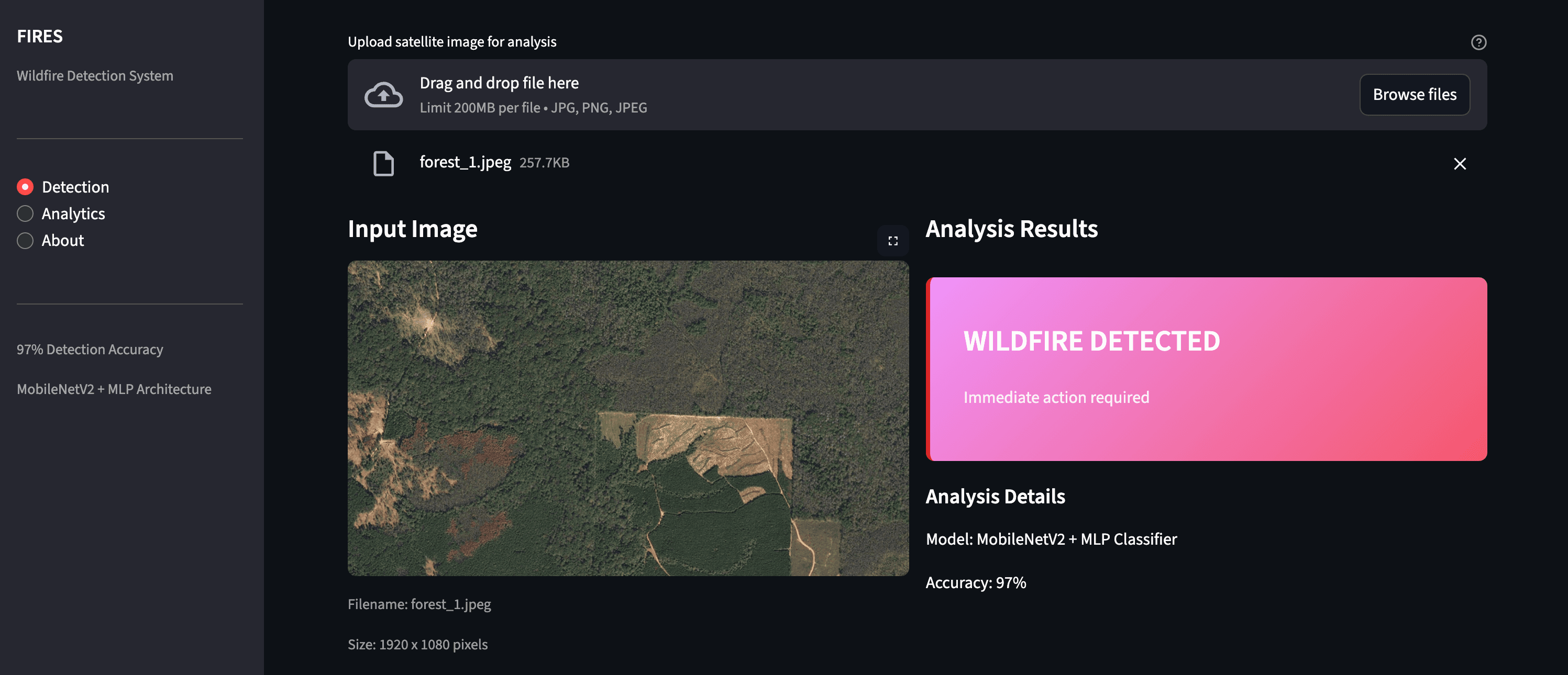 Screenshot of Fires