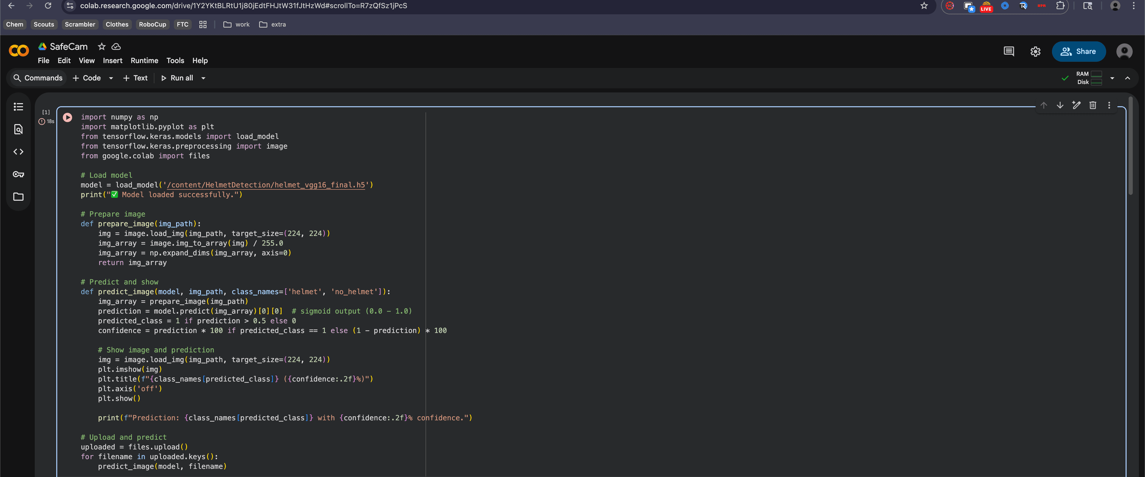 Screenshot of Colab.research.google.com
