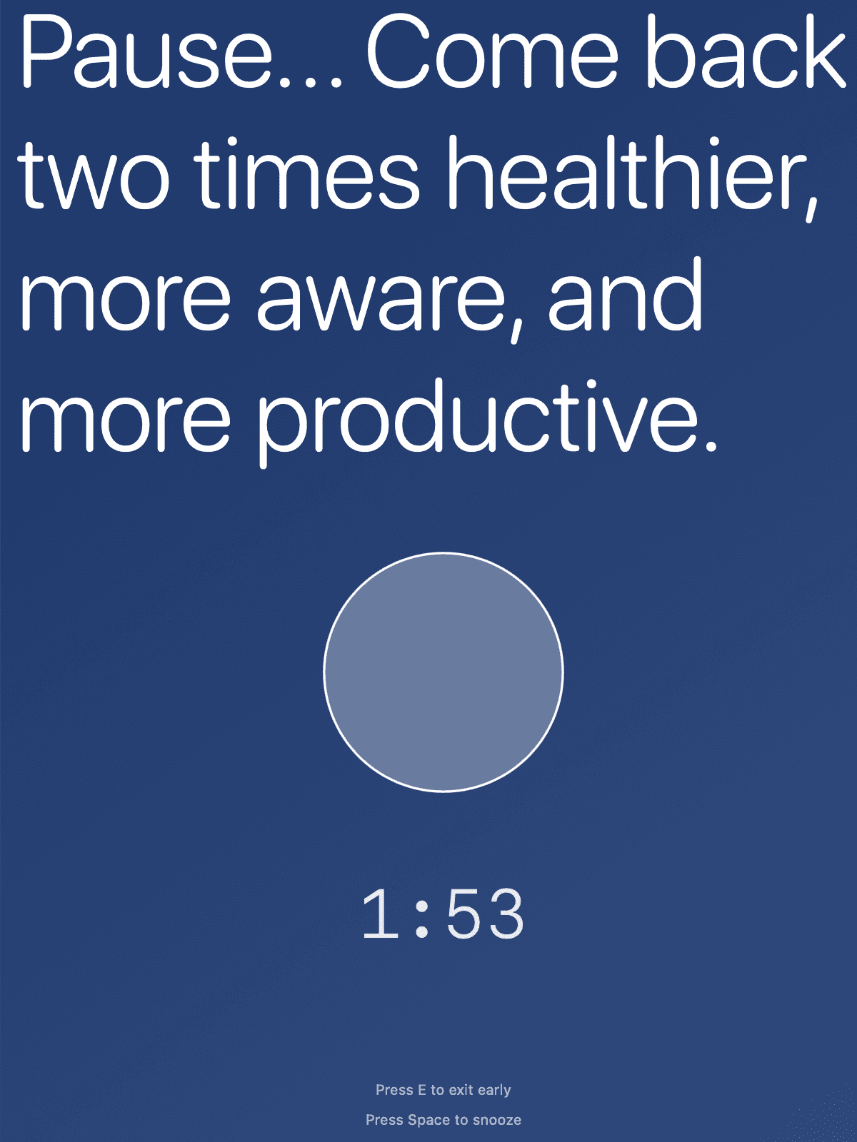 Screenshot of Pause