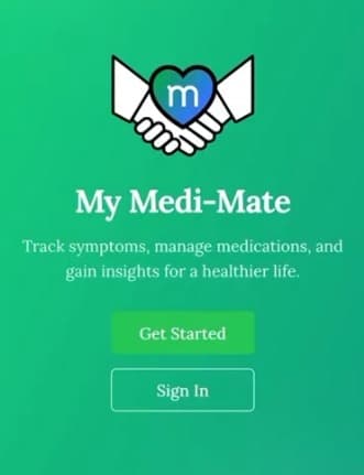Screenshot of Health Management App